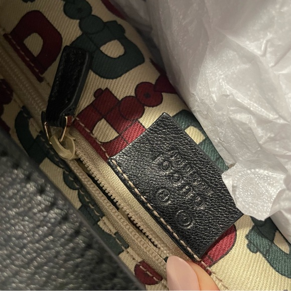 GUCCI Guccissima Half Moon Bamboo Ring Hobo Black - Picture 5 of 9